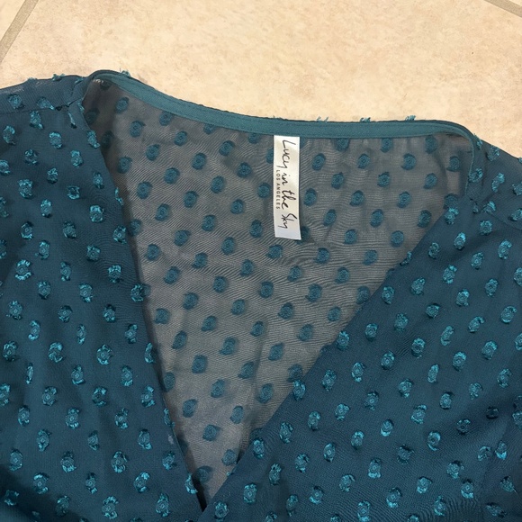 Lucy in the Sky Women's Teal Dress - Picture 3 of 4